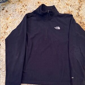 North Face Black Long Sleeve Pullover size medium